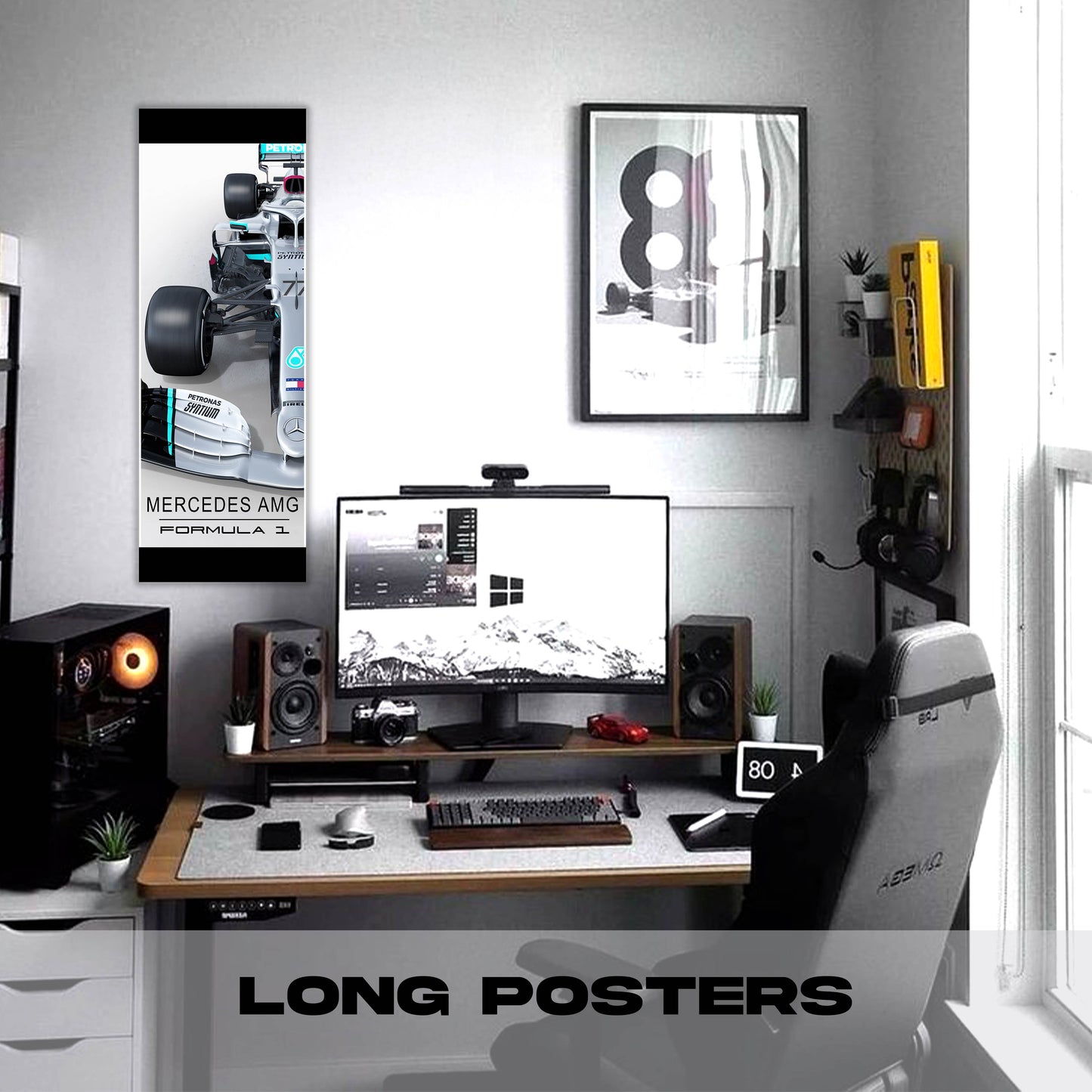 F1 Mercedez Petronas - Long Poster