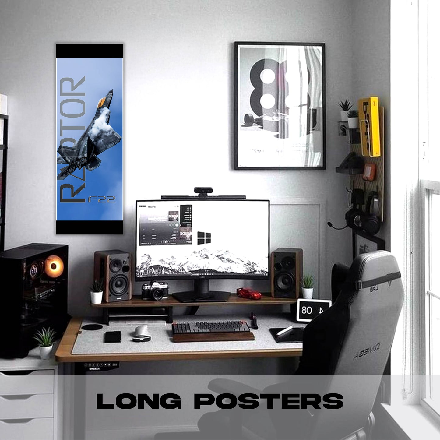 Fighter Jet F22 Raptor2 - Long Poster