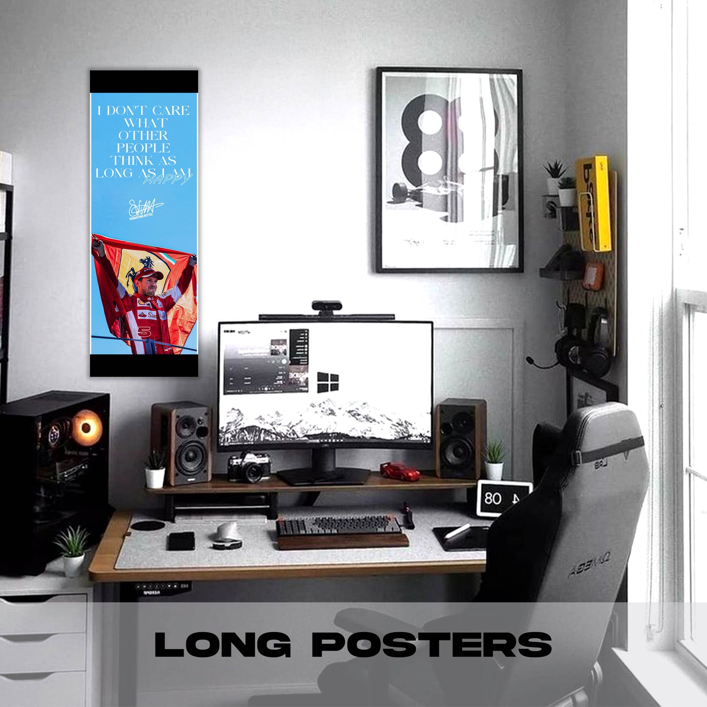 I dont Care Sebastian Vettel - Long Poster