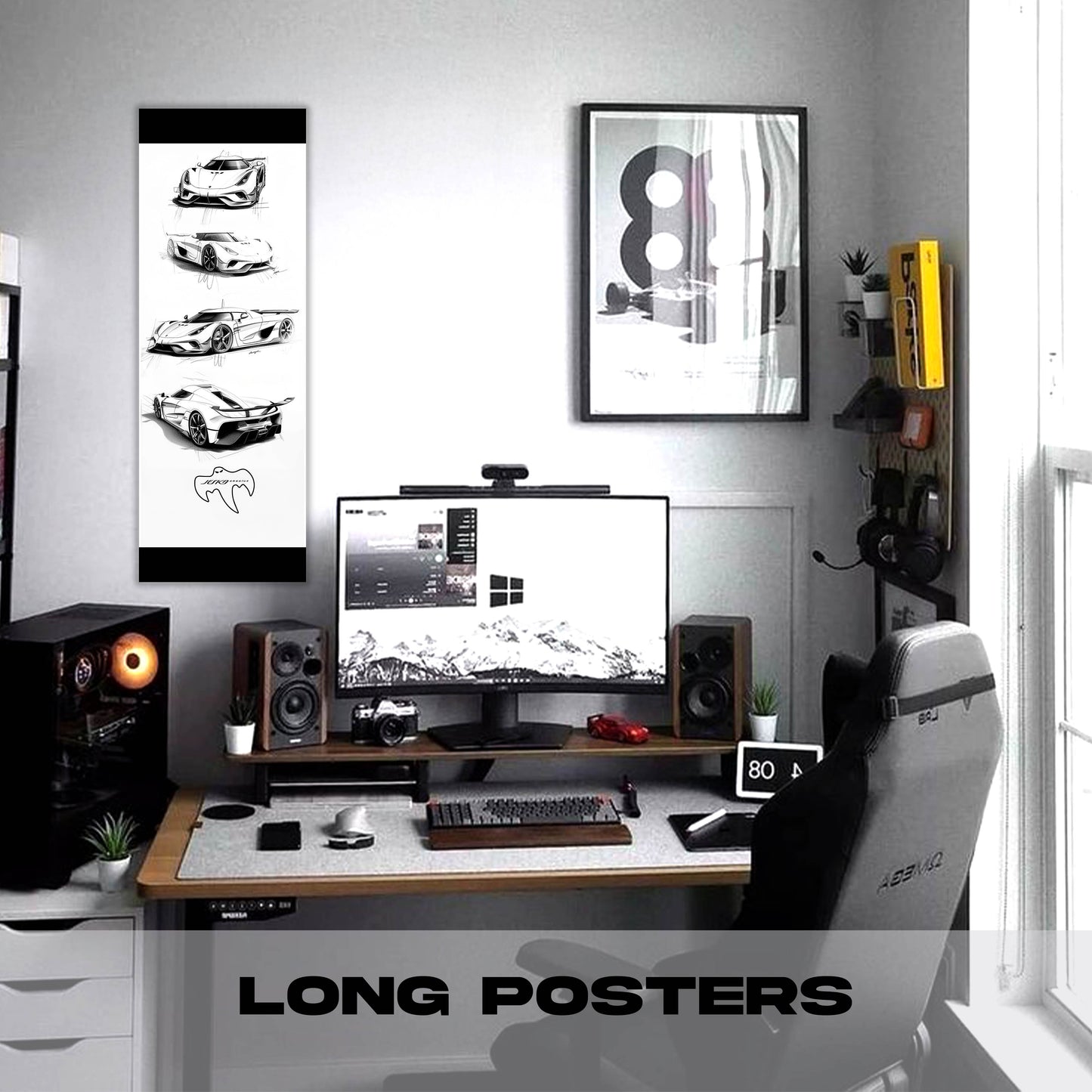 Jesko Sketch - Long Poster