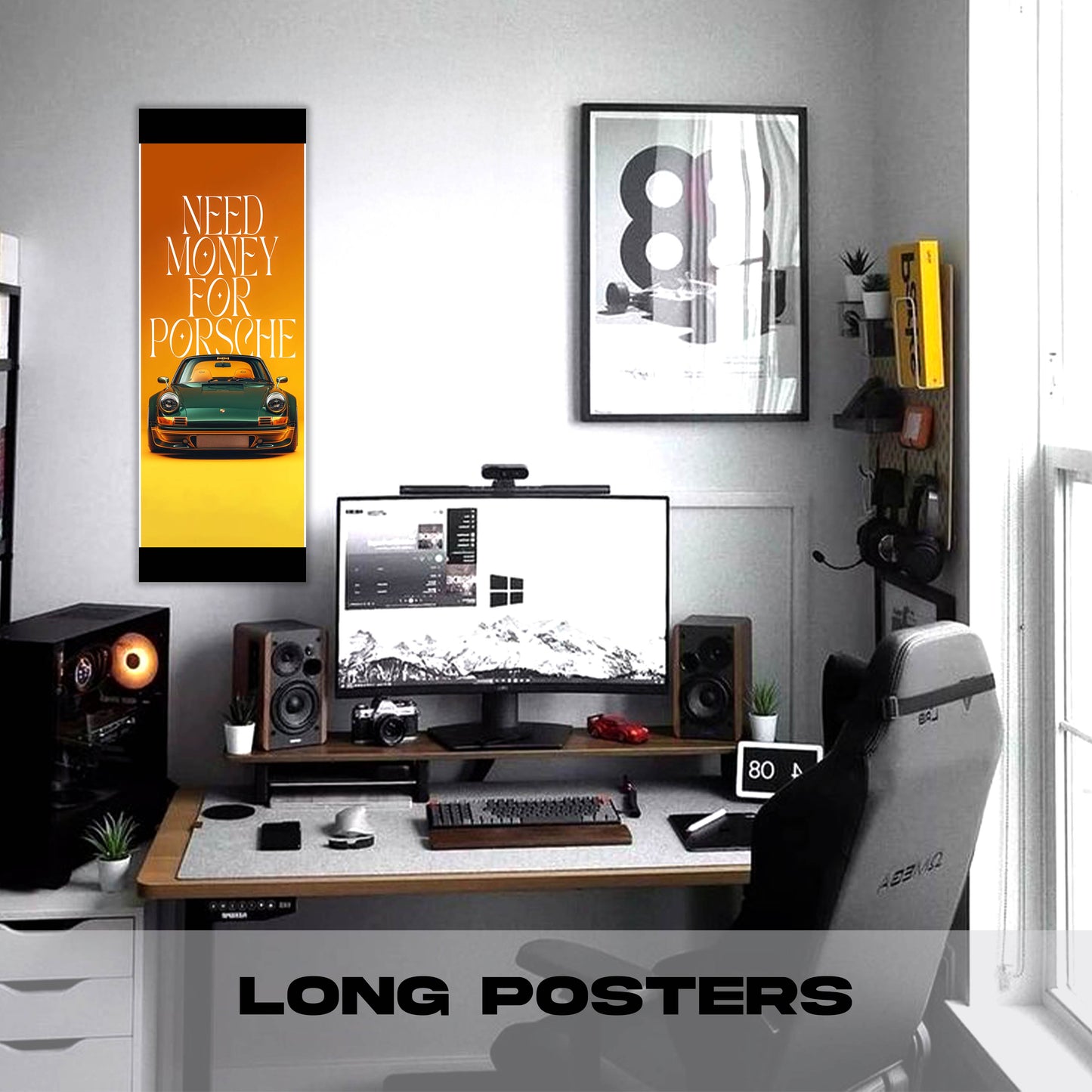 Need money for porsche - Long Poster