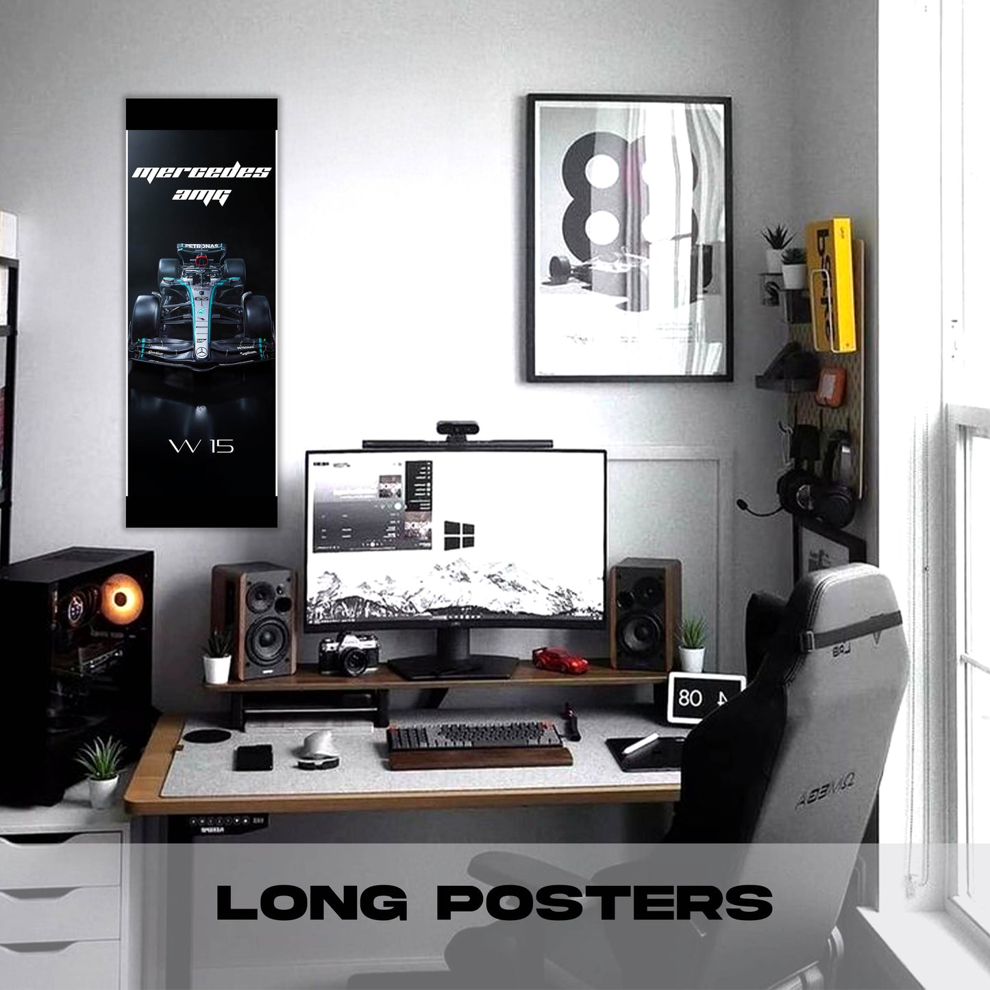 F1 Mercedes AMG W15 #63 - Long Poster