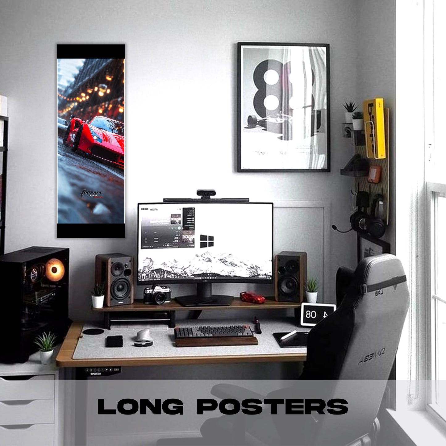 Ferrari 488 - Long Poster