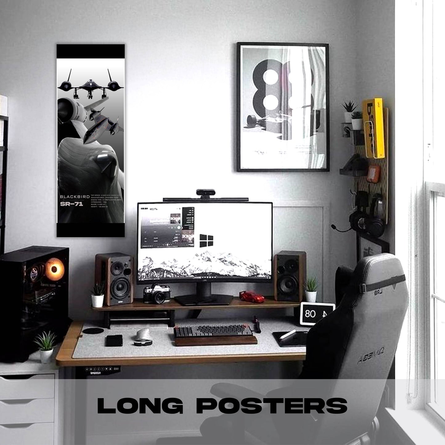 Fighter Jet SR71 - Long Poster