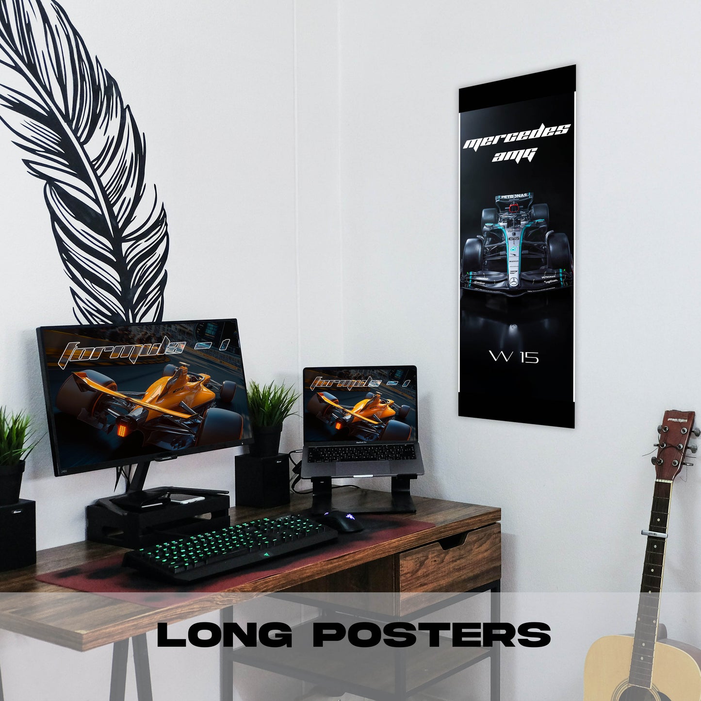 F1 Mercedes AMG W15 #63 - Long Poster