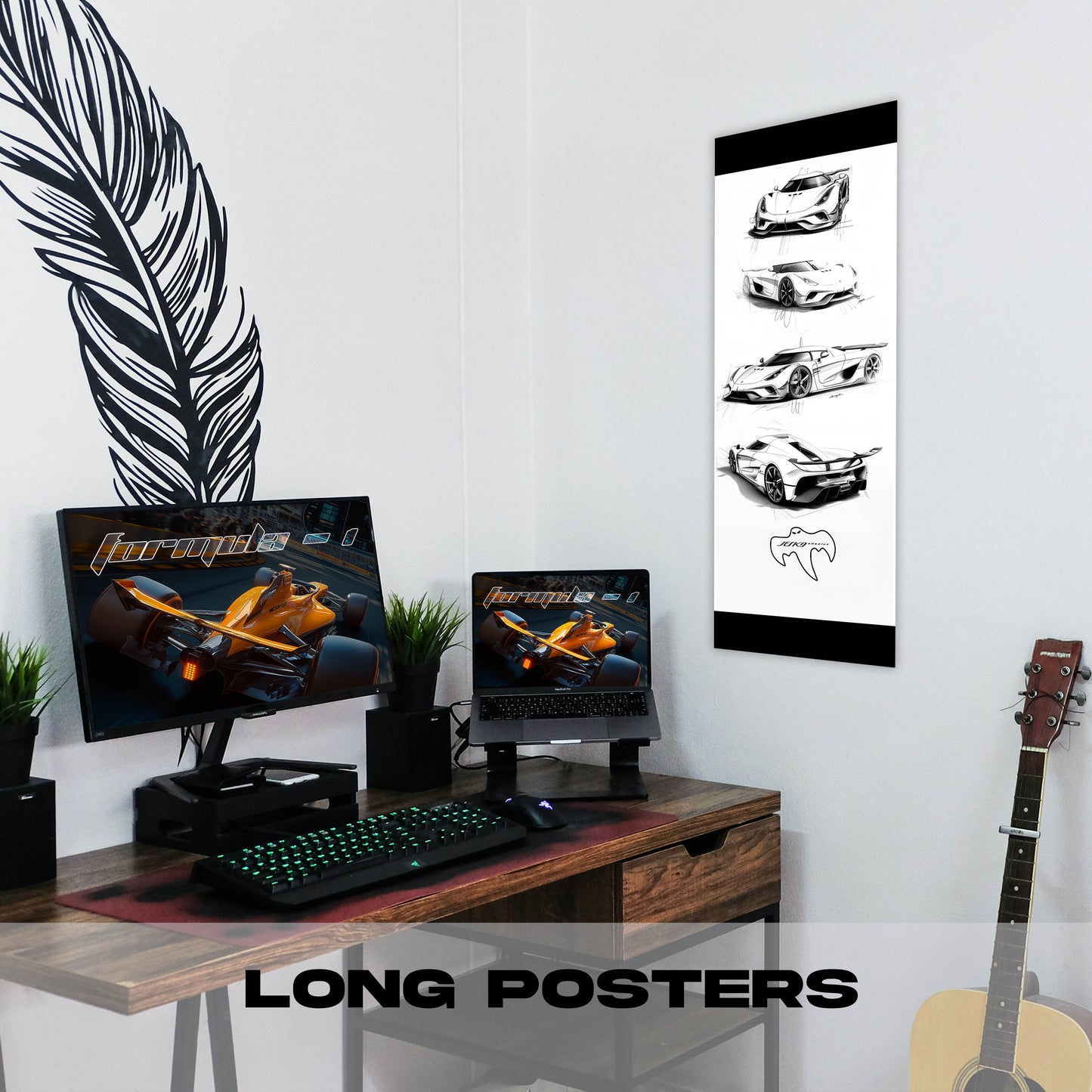 Jesko Sketch - Long Poster