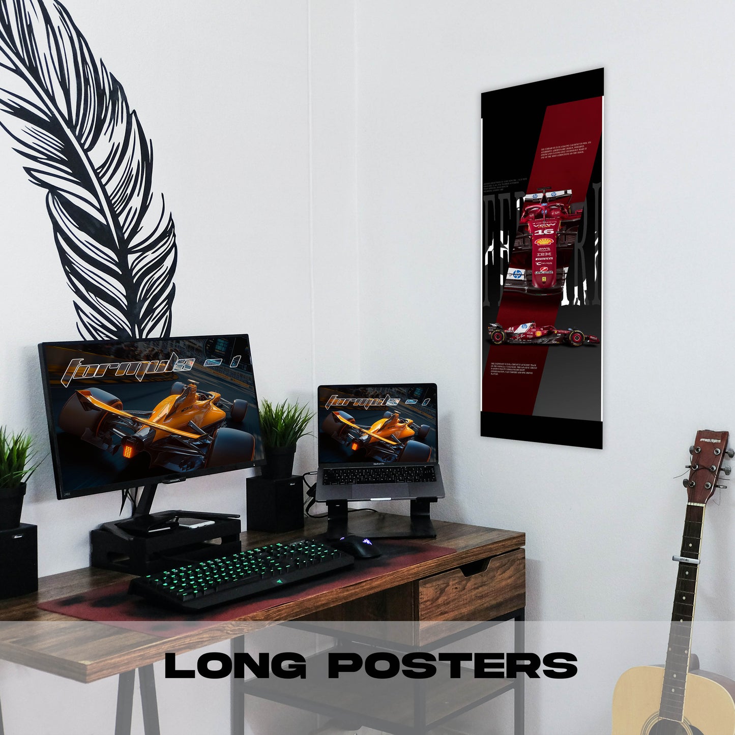 F1 Ferrari 25 Theme - Long Poster