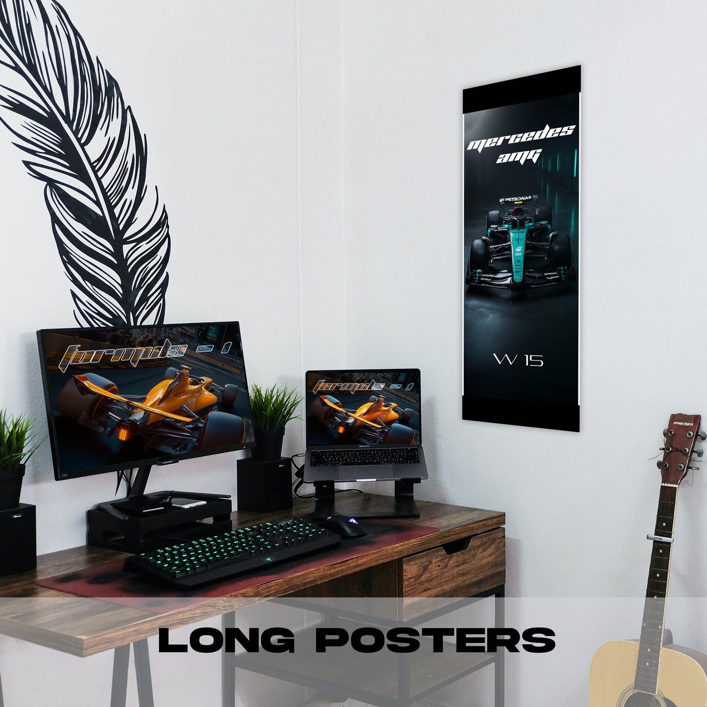 F1 Mercedes AMG W15 #44 - Long Poster