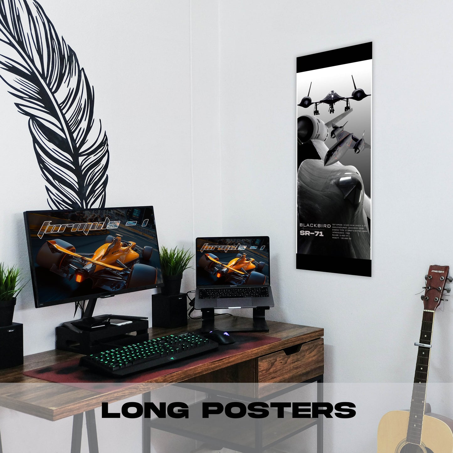 Fighter Jet SR71 - Long Poster