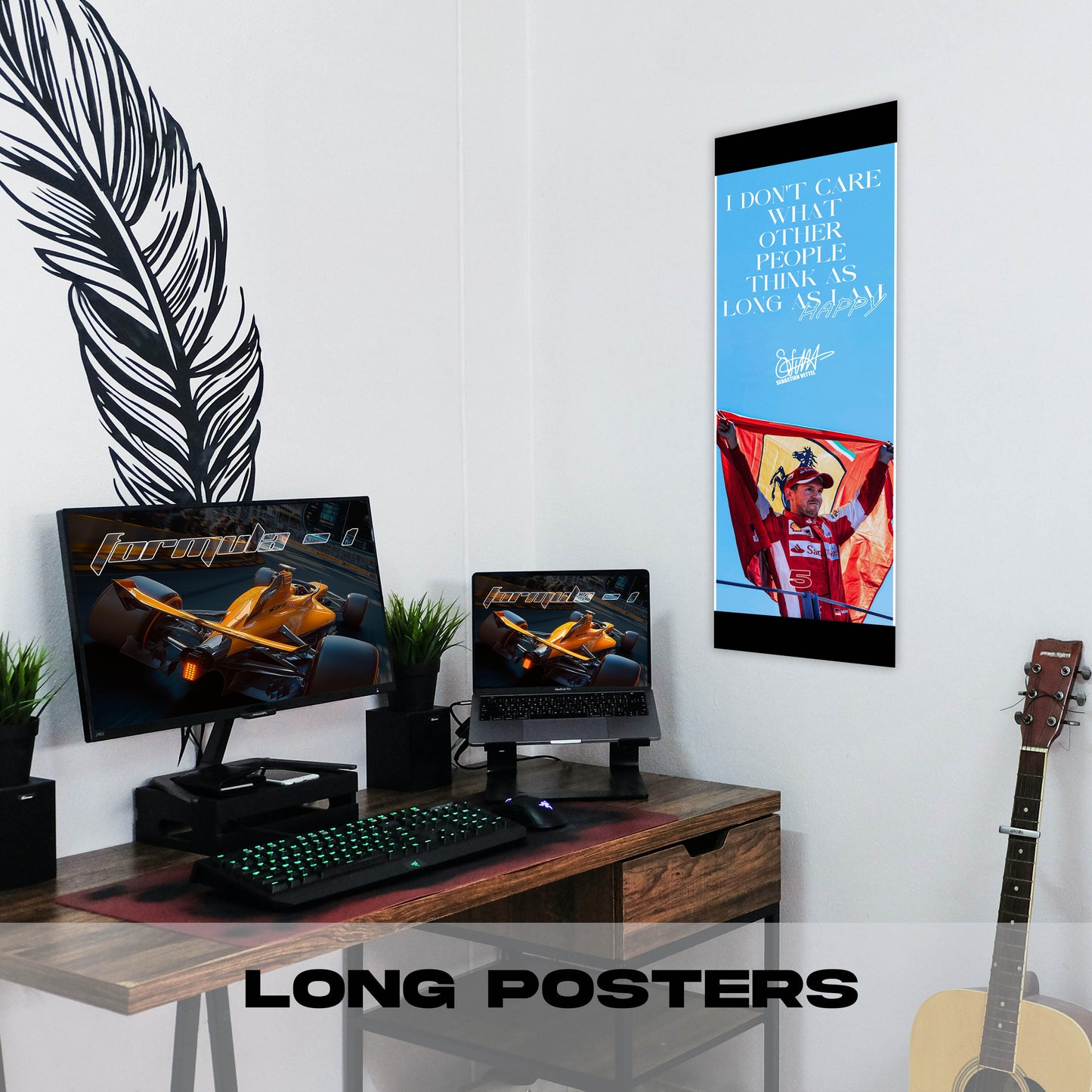 I dont Care Sebastian Vettel - Long Poster