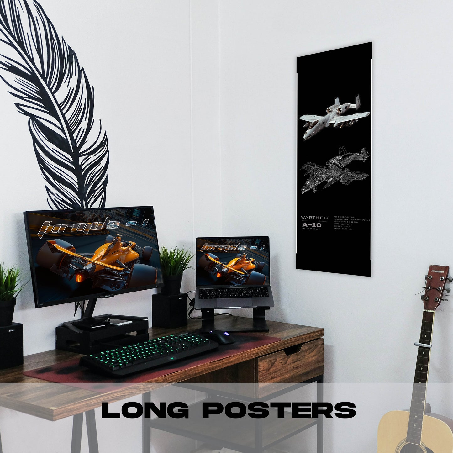 Fighter Jet A-10 - Long Poster