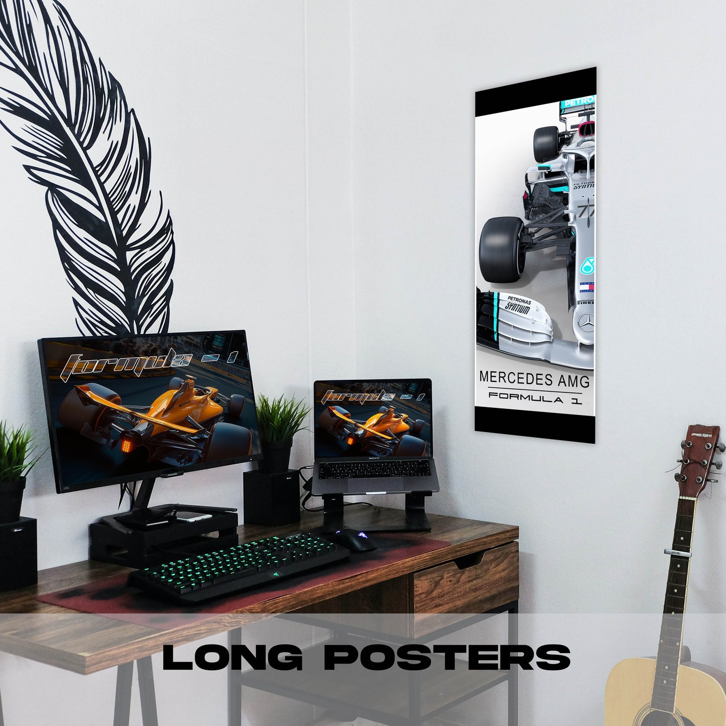 F1 Mercedez Petronas - Long Poster