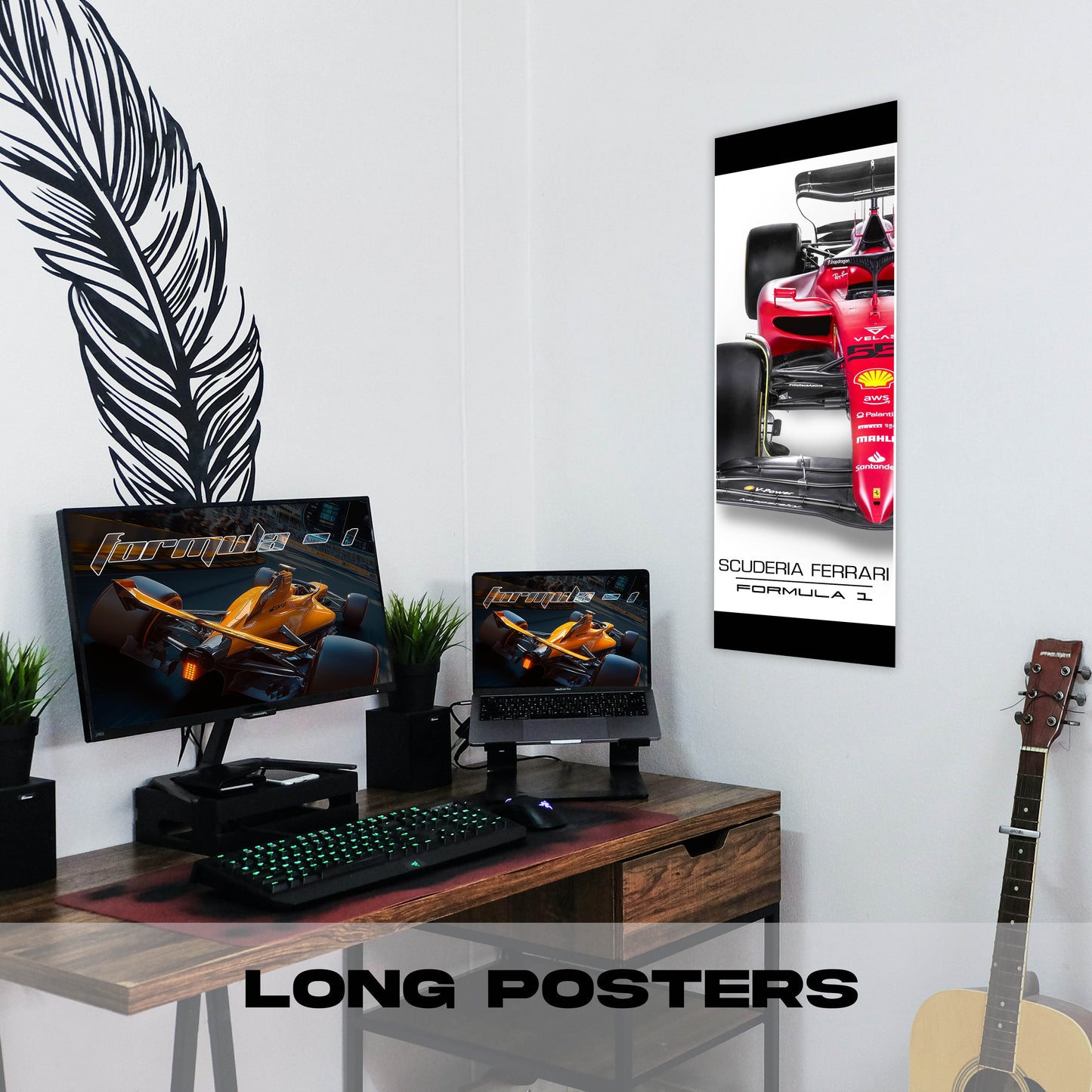 F1 Ferrari - Long Poster