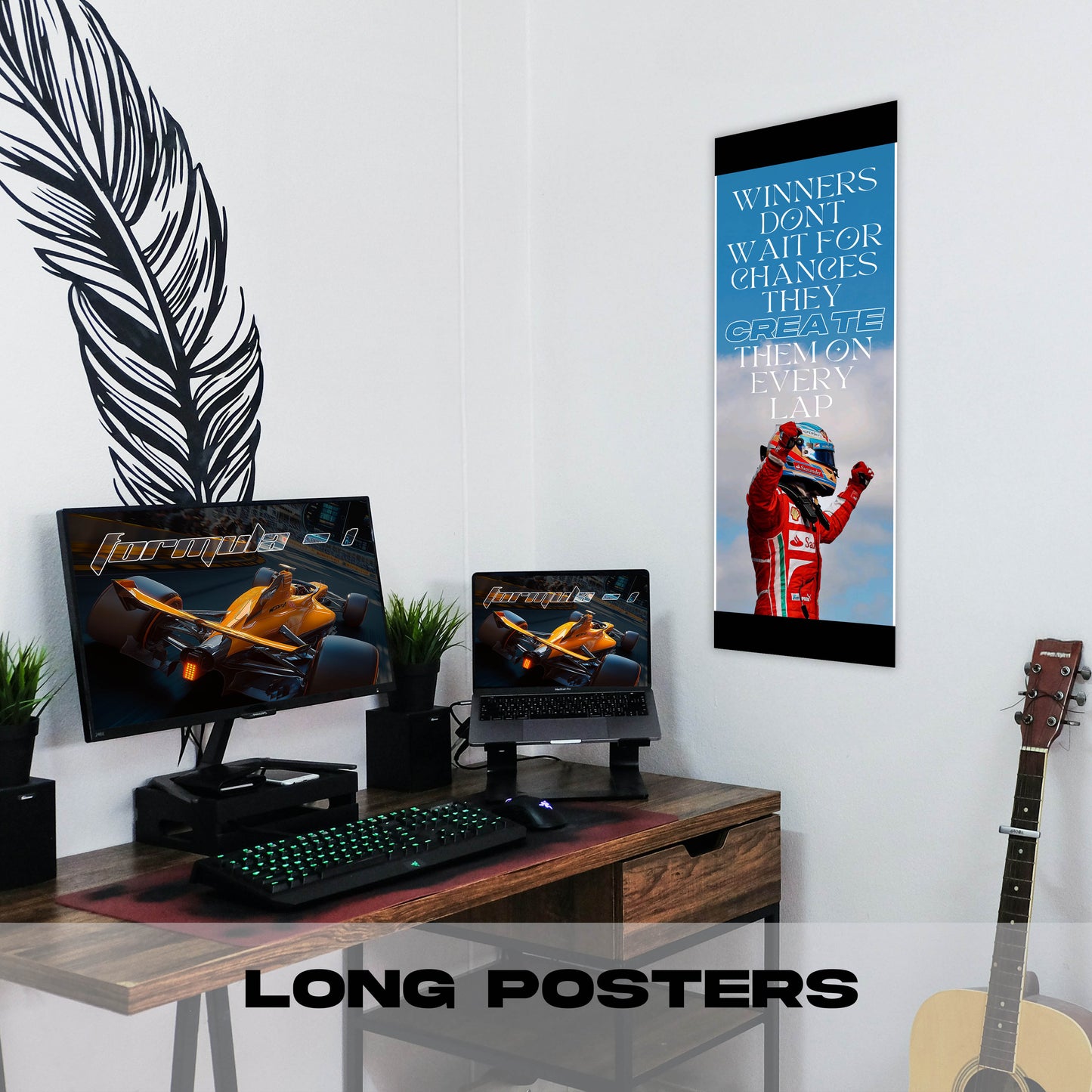 Man Winning Quote - Long Poster