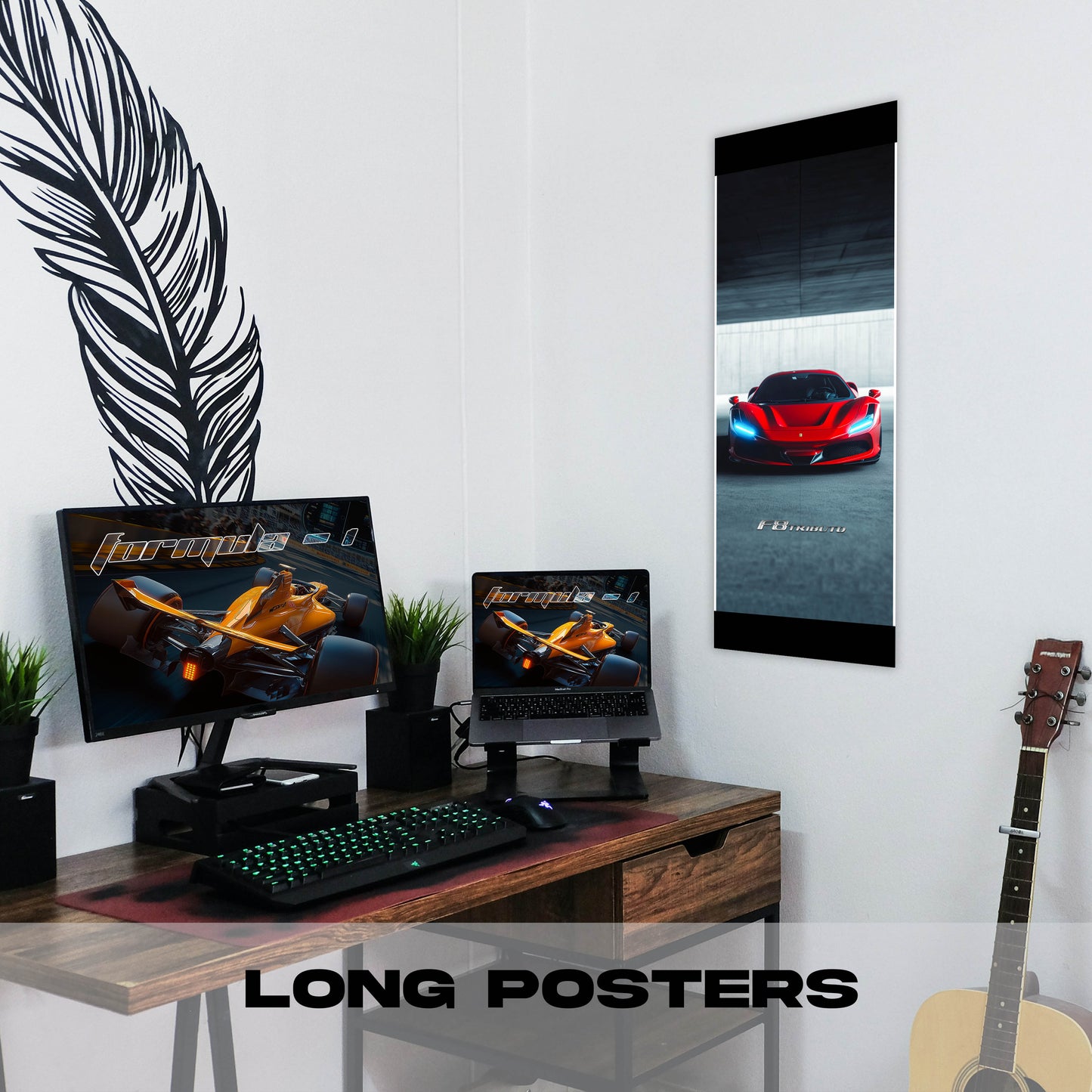 Ferrari F8 - Long Poster