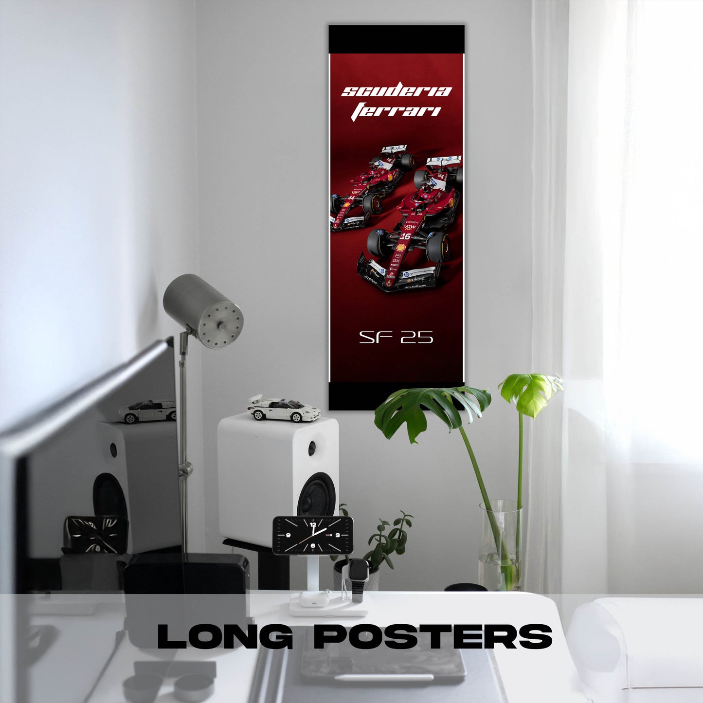 F1 Ferrari Twins - Long Poster