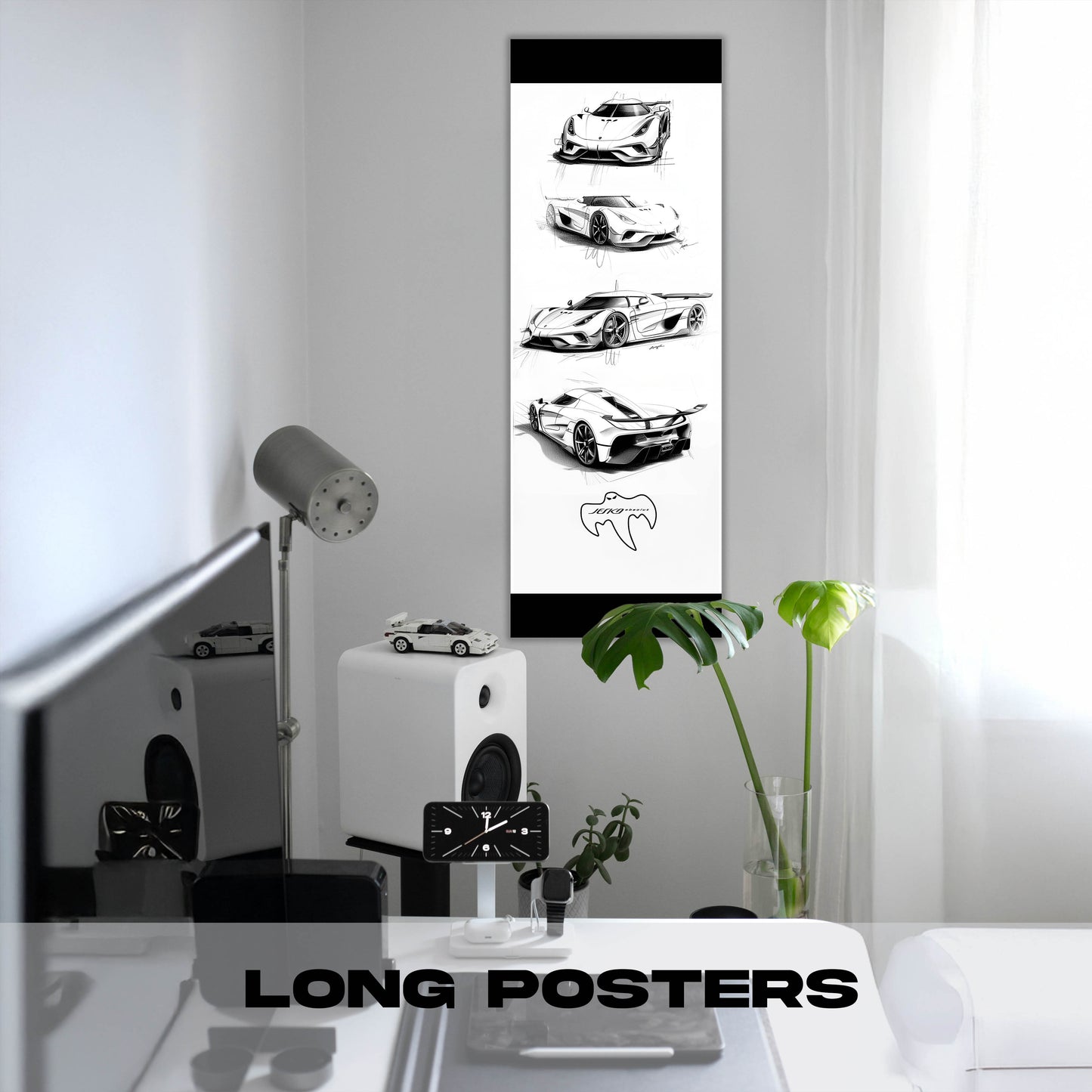 Jesko Sketch - Long Poster