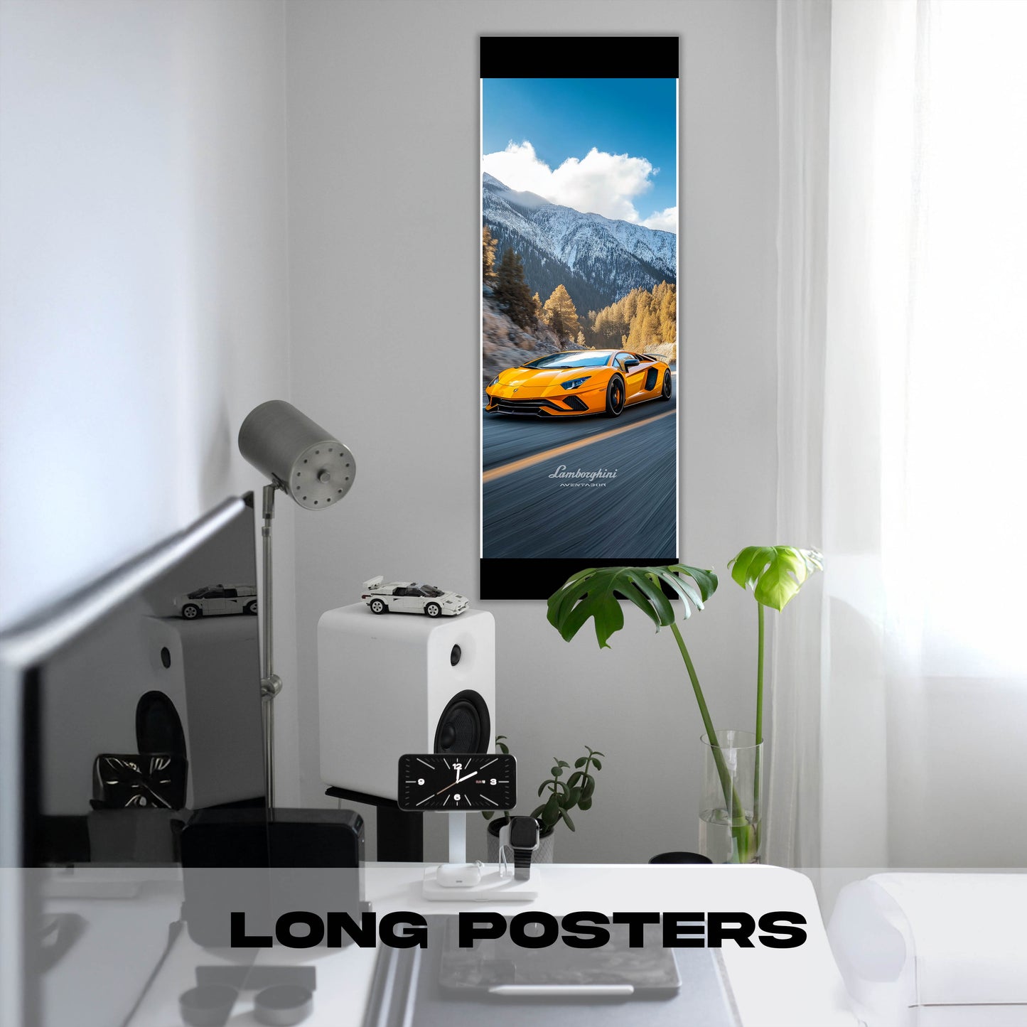 Lamborghini Aventador Yellow - Long Poster