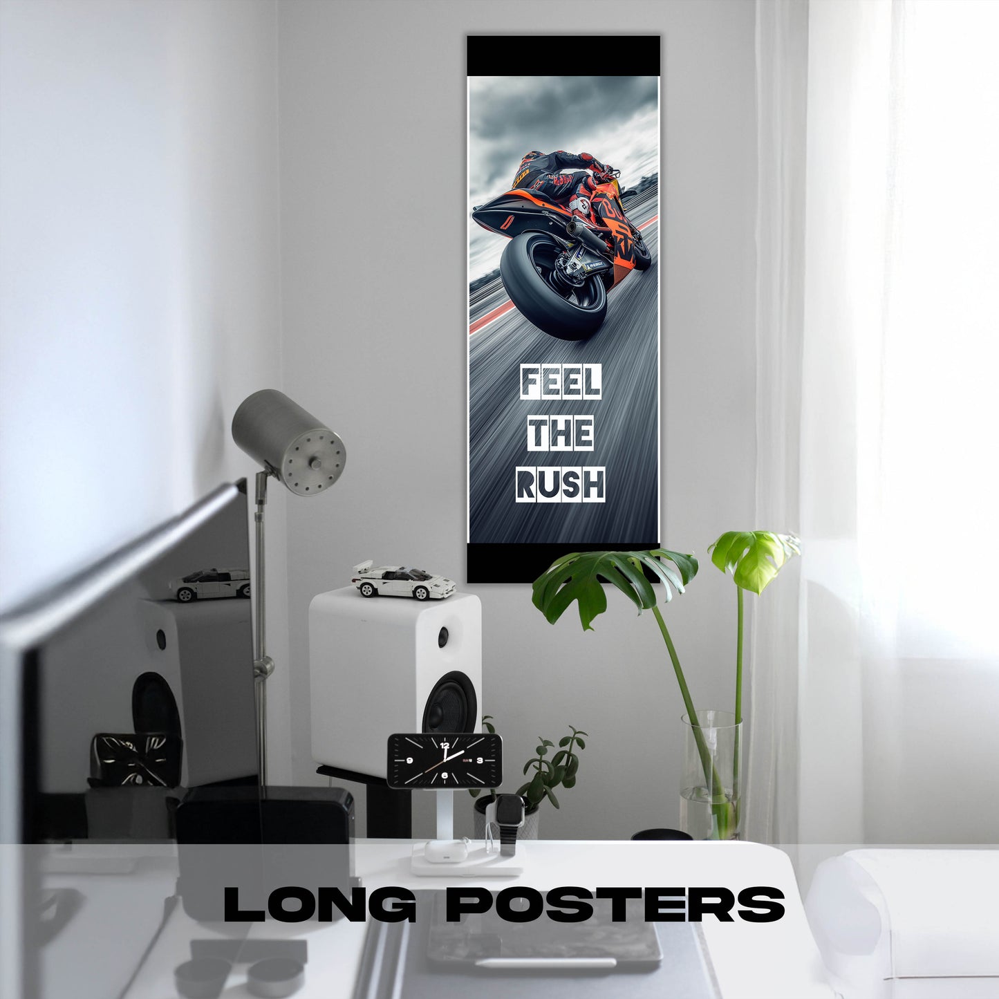 Bike on track - Long Poster