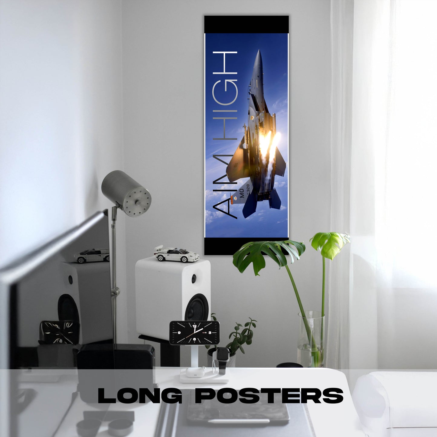 Fighter Jet-Aim High - Long Poster