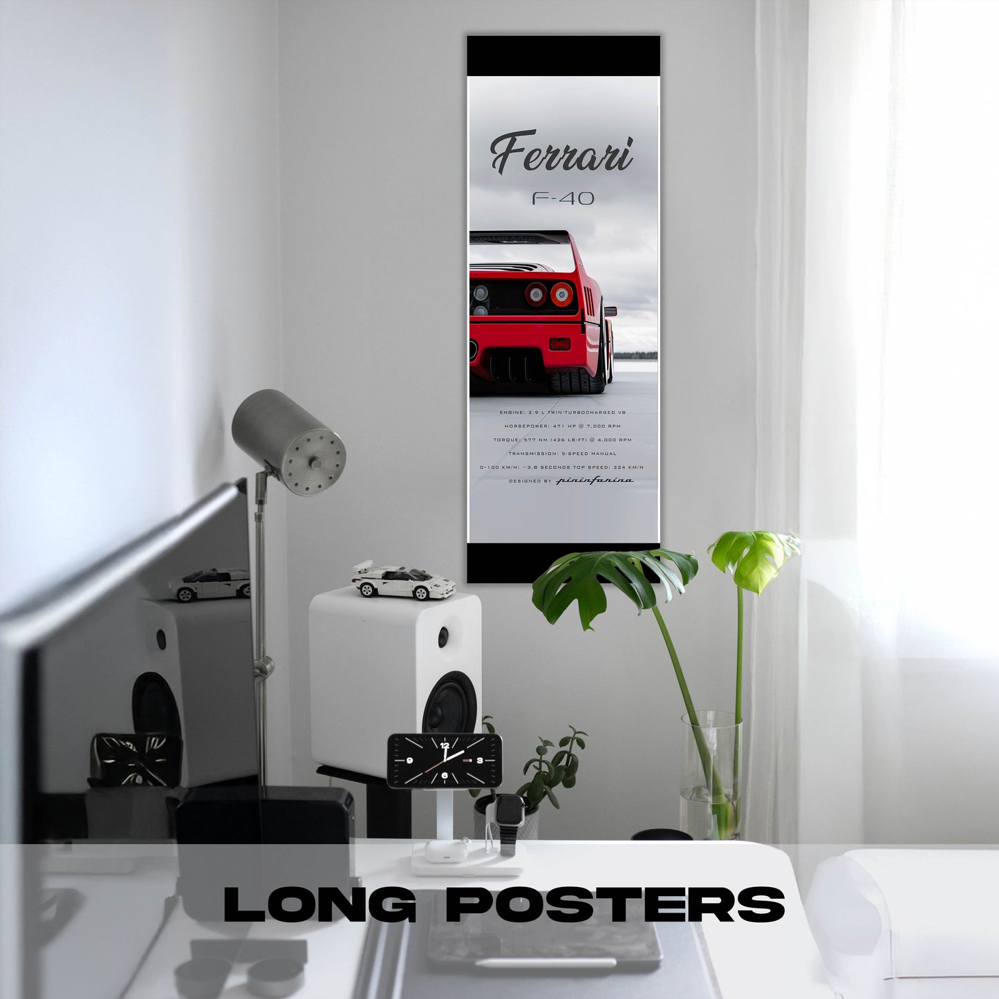 Ferrari F40 - Long Poster