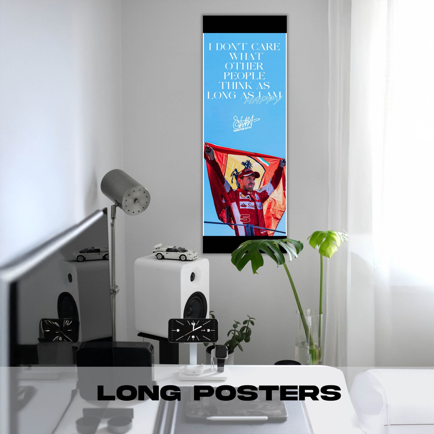 I dont Care Sebastian Vettel - Long Poster