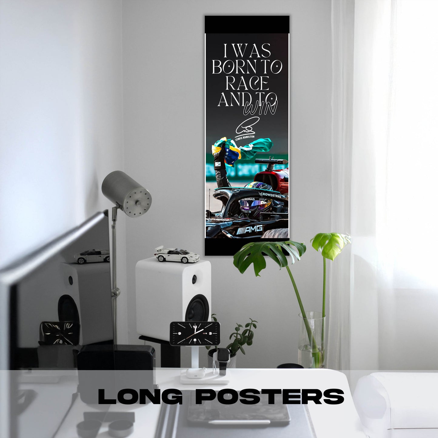 Lewis Hamilton Win - Long Poster