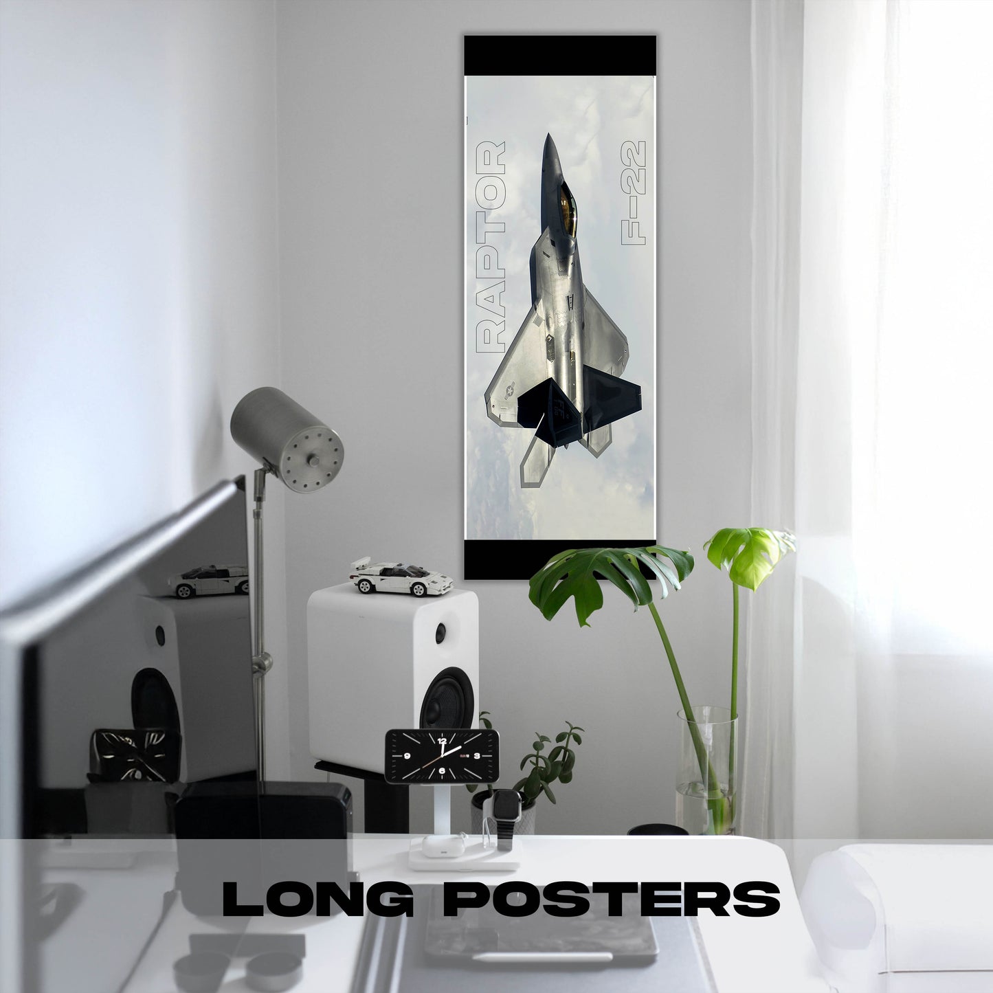 Fighter Jet - F22 Raptor 3 - Long Poster