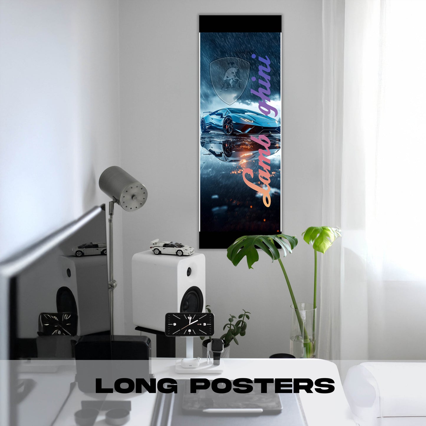 Lamborghini Grey - Long Poster