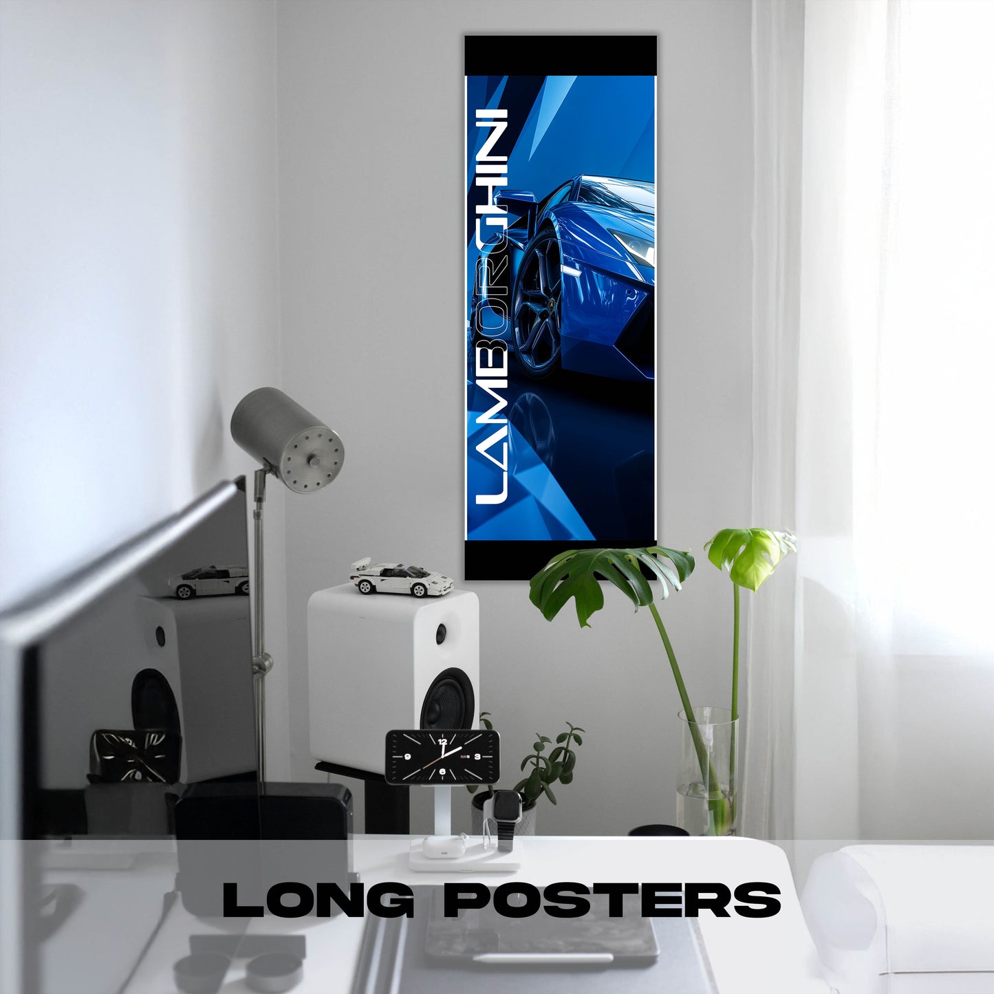 Lamborghini Blue - Long Poster