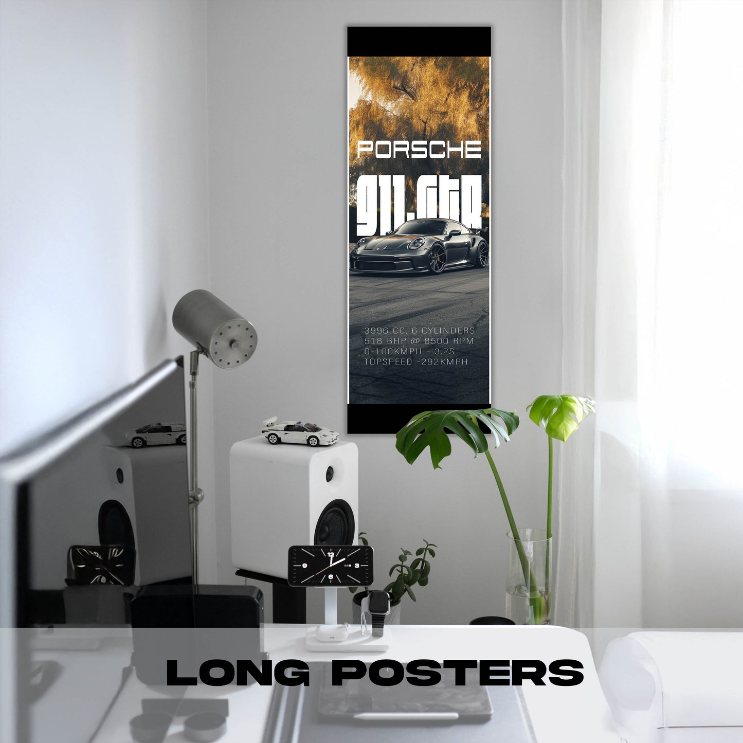 Porsche GTR grey - Long Poster