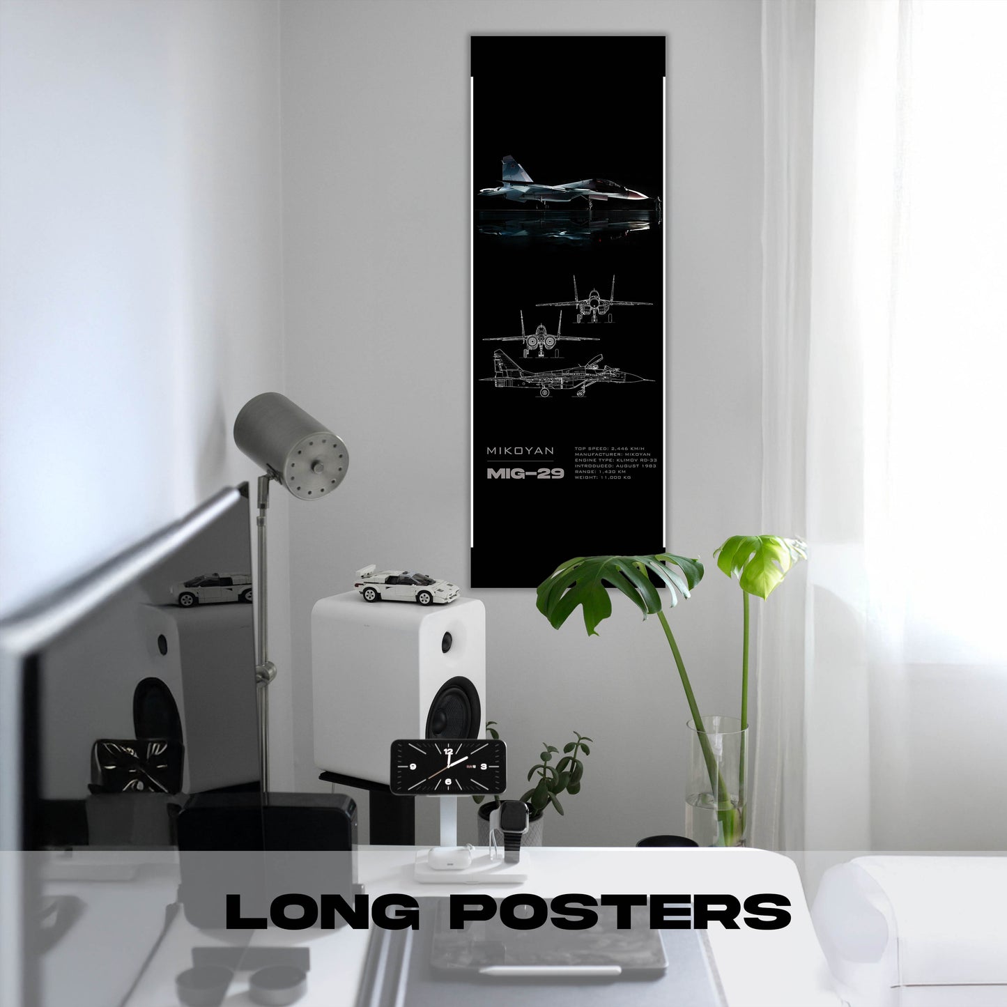 Fighter Jet Mig29 - Long Poster