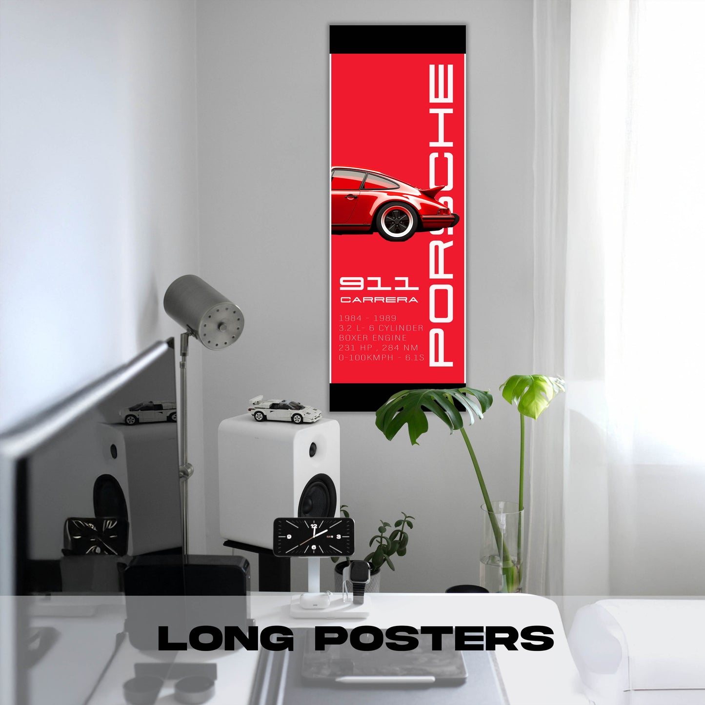 Porsche Red - Long Poster