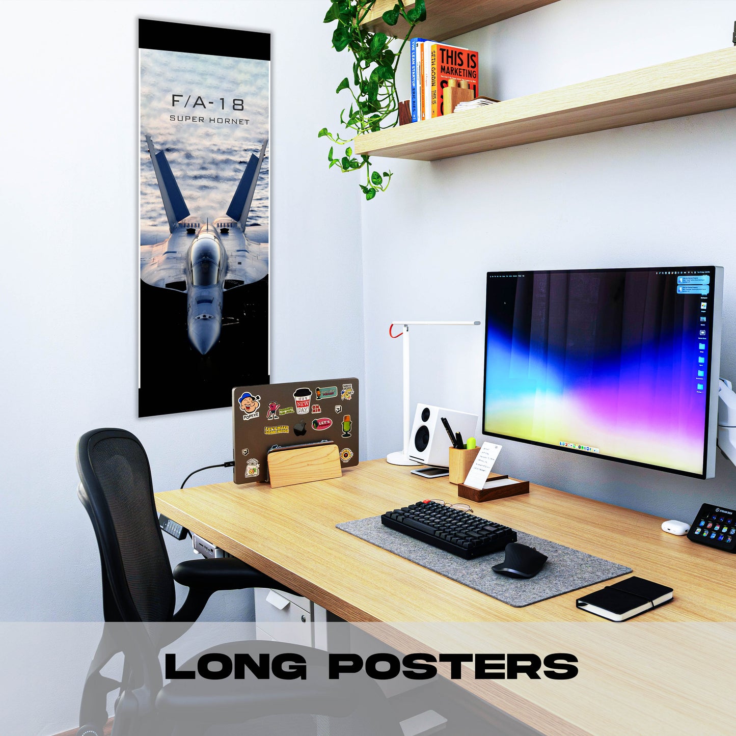 Fighter Jet - F18A - Long Poster