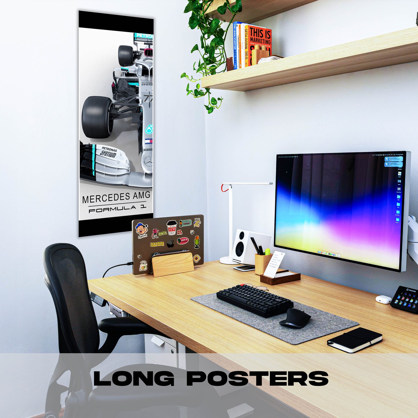 F1 Mercedez Petronas - Long Poster