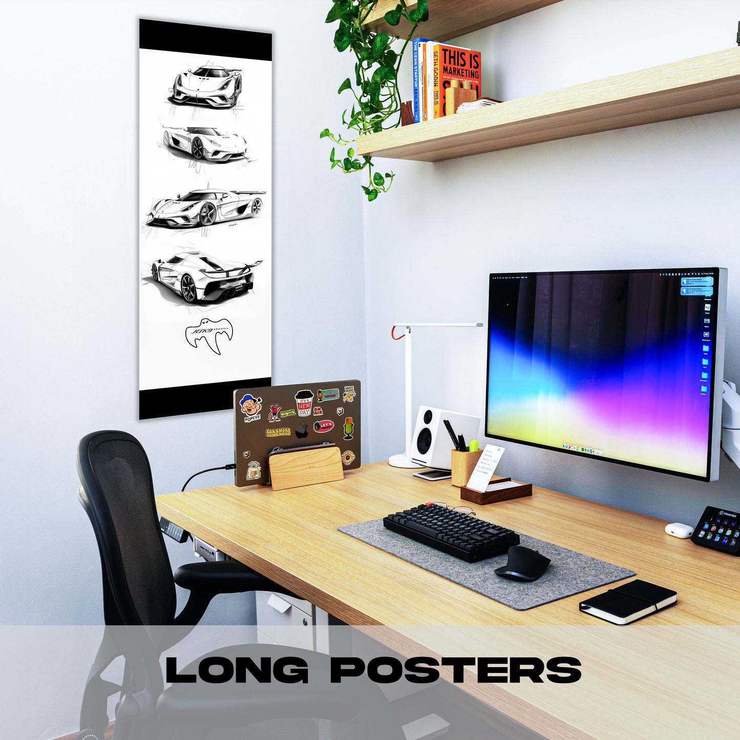 Jesko Sketch - Long Poster