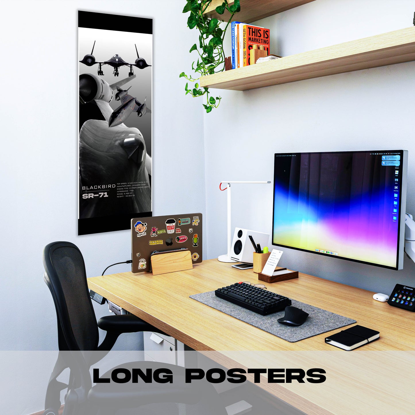 Fighter Jet SR71 - Long Poster
