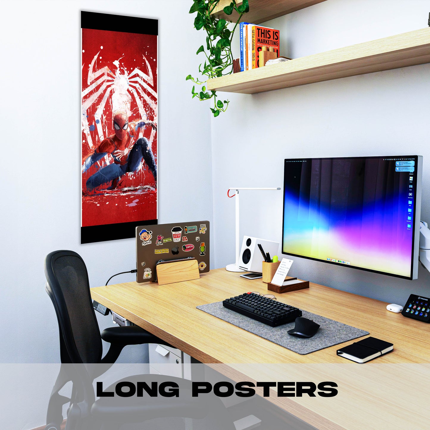Spider Man Illustration - Long Poster