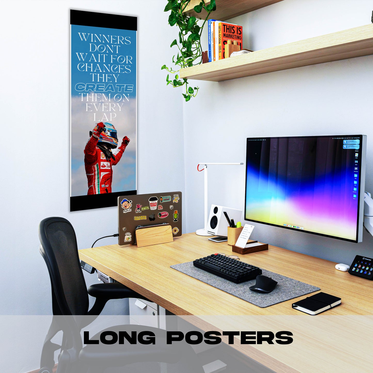 Man Winning Quote - Long Poster