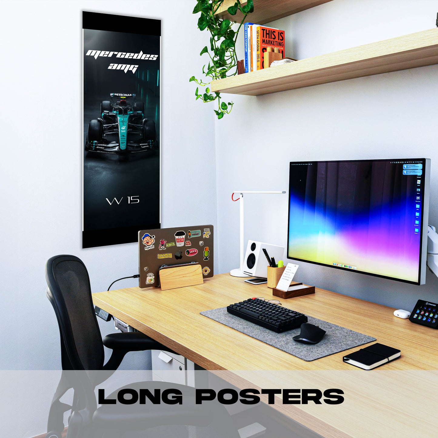 F1 Mercedes AMG W15 #44 - Long Poster