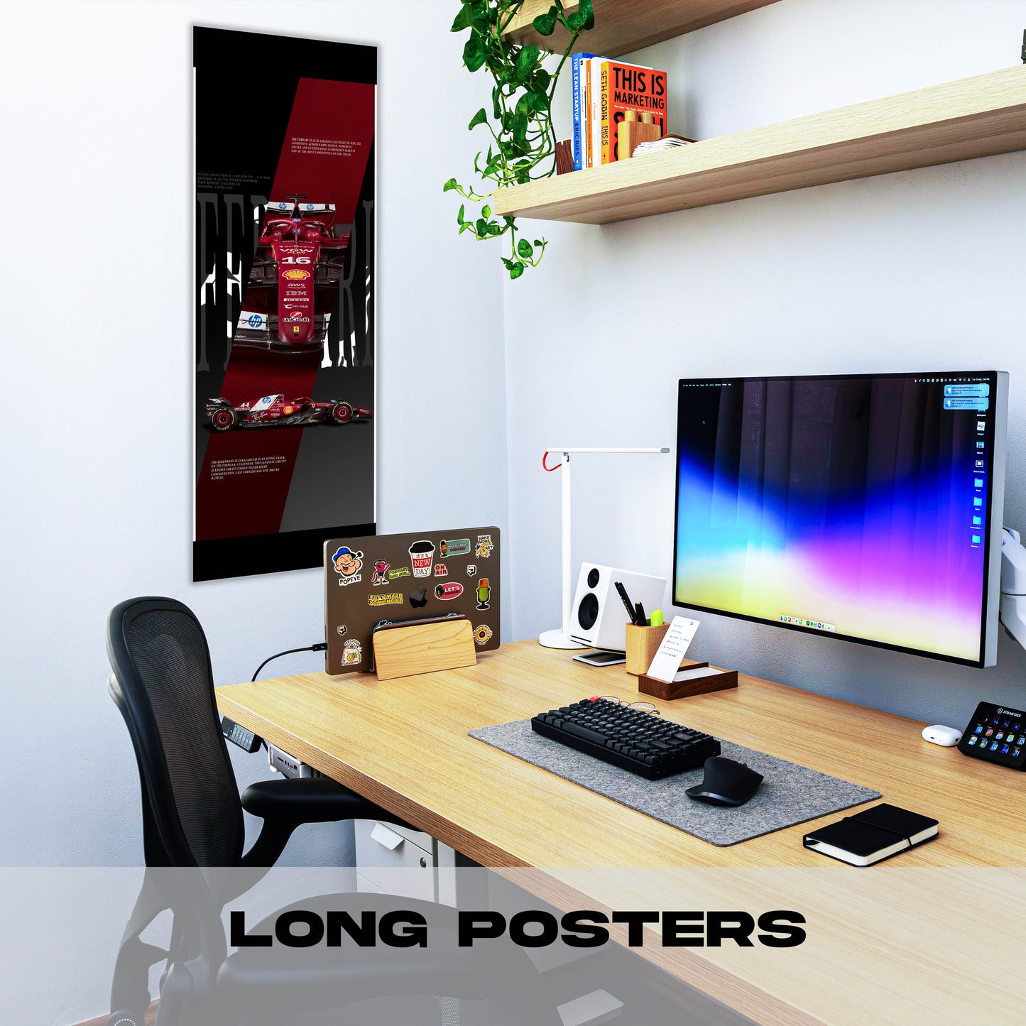 F1 Ferrari 25 Theme - Long Poster
