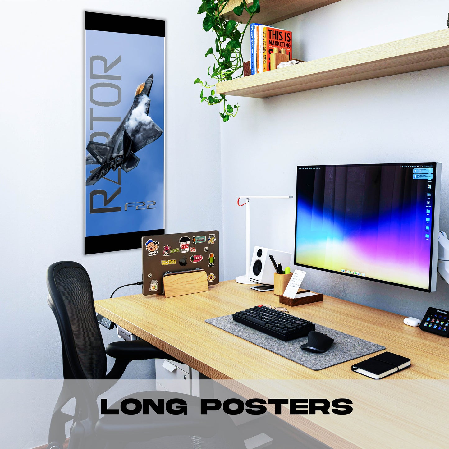 Fighter Jet F22 Raptor2 - Long Poster