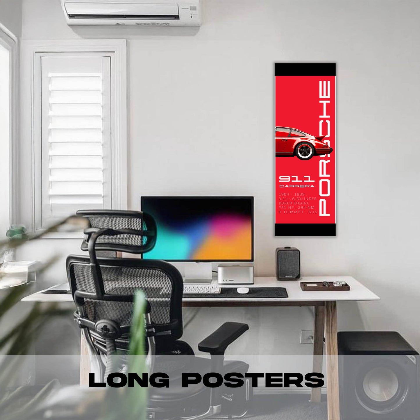 Porsche Red - Long Poster