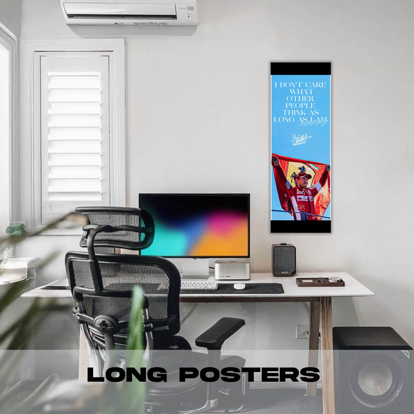 I dont Care Sebastian Vettel - Long Poster