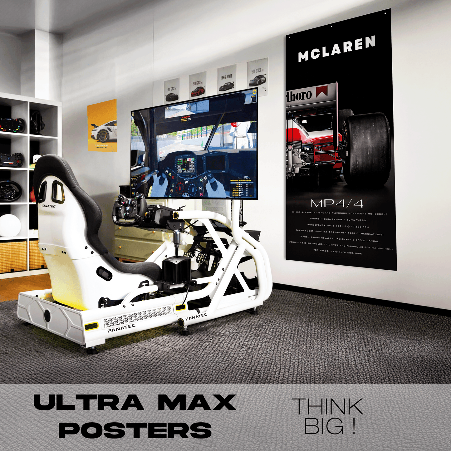 Mclaren Mp4-4 Back - Ultra Max Poster