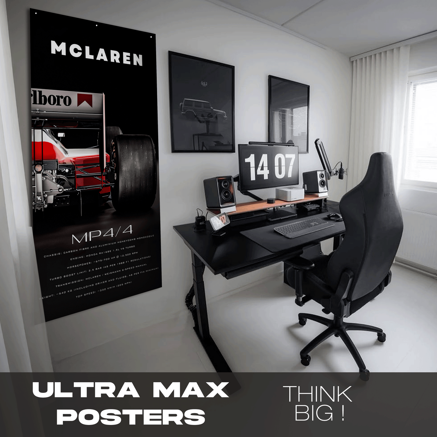 Mclaren Mp4-4 Back - Ultra Max Poster