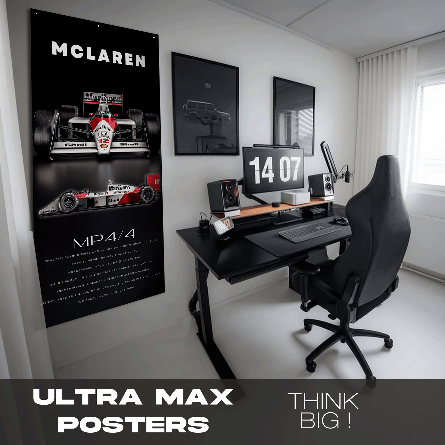 Mclaren Mp4-4 Front - Ultra Max Poster