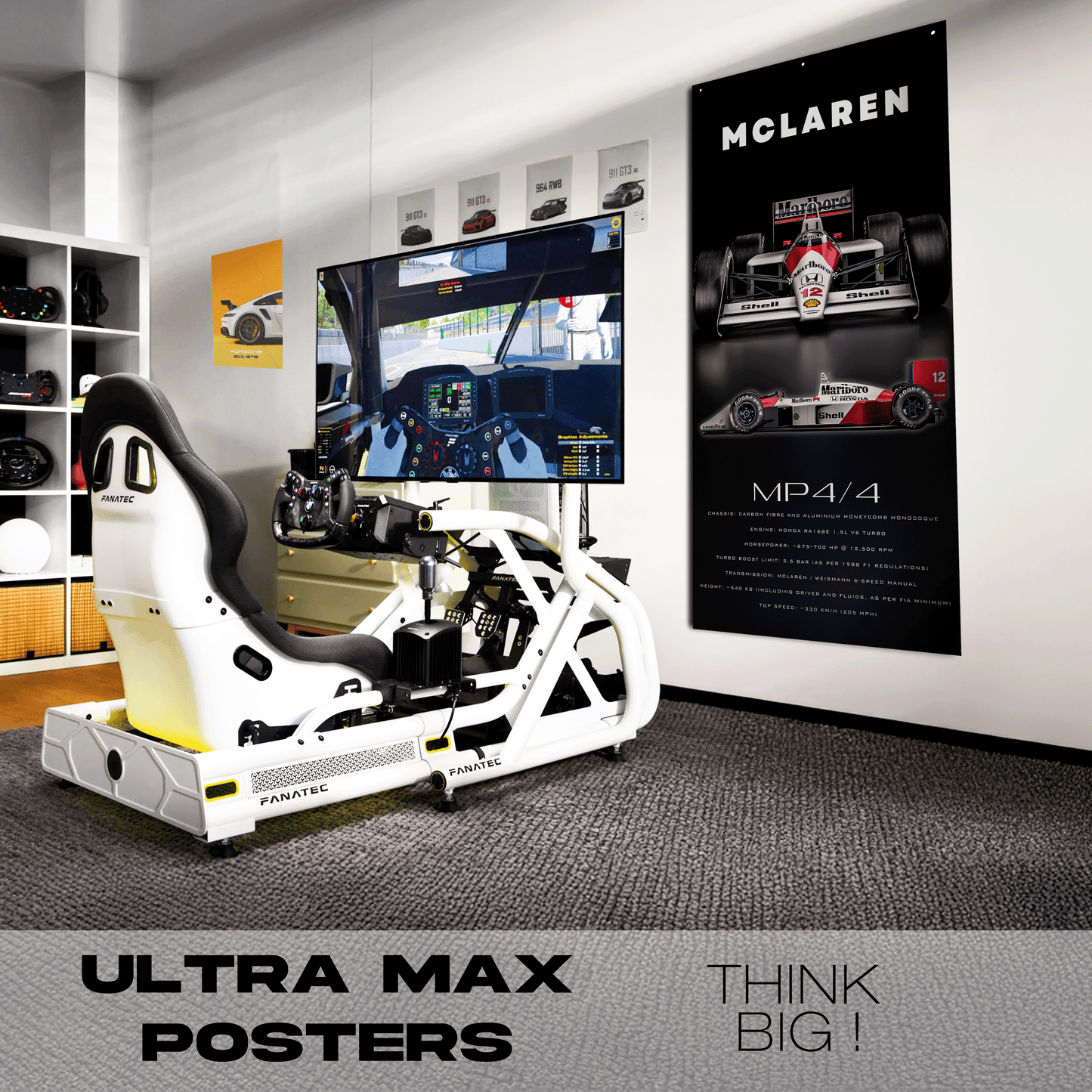 Mclaren Mp4-4 Front - Ultra Max Poster