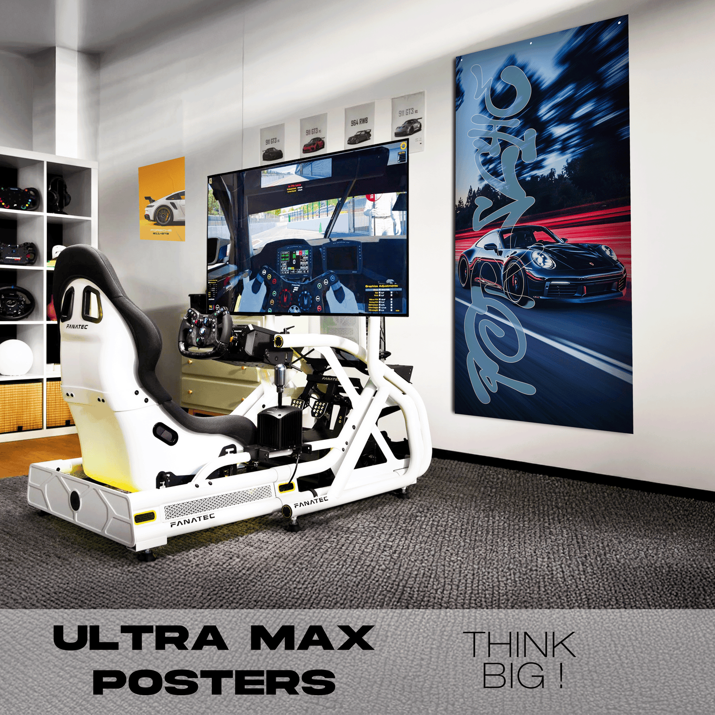 Porsche 911 Black - Ultra Max Poster