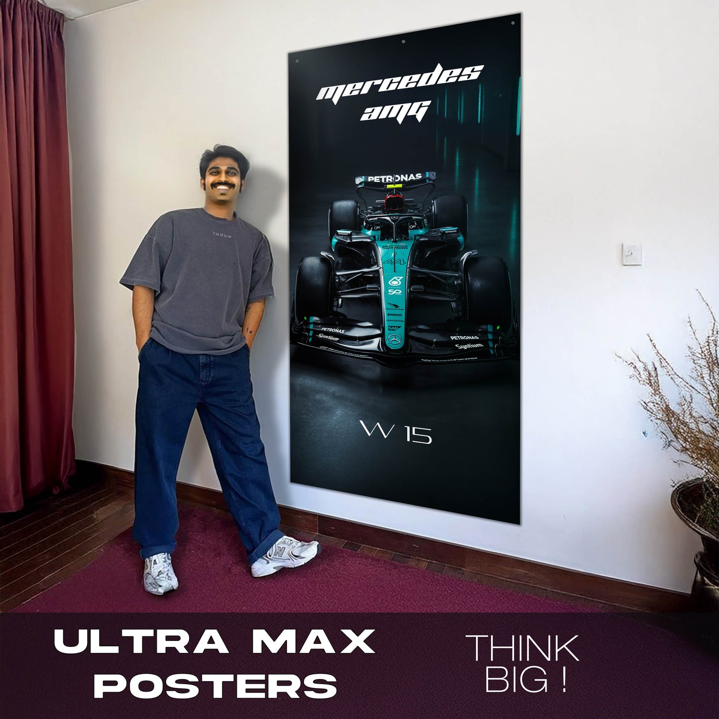 F1 Mercedes AMG W15 #44 - Ultra Max Poster